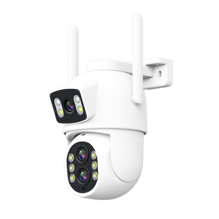 ESCAM QF500 5+5MP Motion Detection WiFi Intelligent 10X Optical Zoom Camera(UK Plug) - Dome Camera by ESCAM | Online Shopping UK | buy2fix