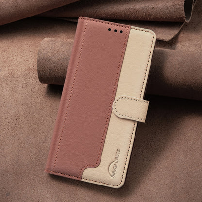 For Tecno Spark Go 2024 / 20C / Pop 8 Color Matching RFID Anti-theft Leather Phone Case(Brown) by buy2fix