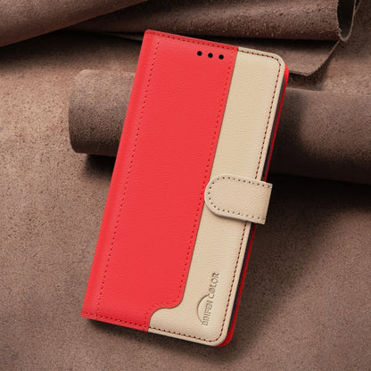 For Tecno Spark Go 2024 / 20C / Pop 8 Color Matching RFID Anti-theft Leather Phone Case(Red) by buy2fix