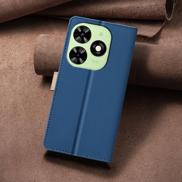 For Tecno Spark Go 2024 / 20C / Pop 8 Color Matching RFID Anti-theft Leather Phone Case(Blue) by buy2fix