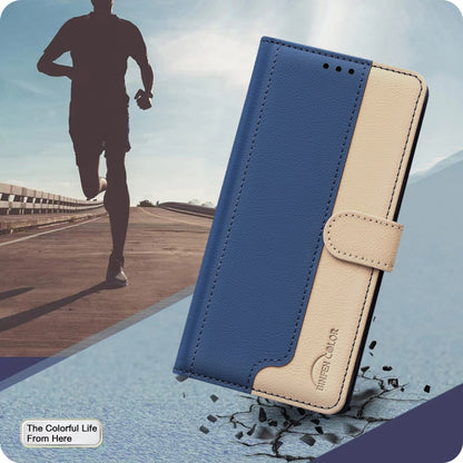 For Tecno Spark Go 2024 / 20C / Pop 8 Color Matching RFID Anti-theft Leather Phone Case(Blue) by buy2fix