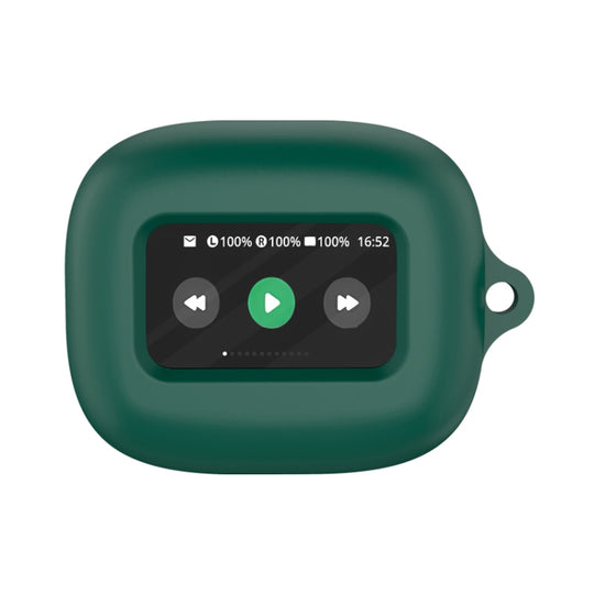 For JBL Live Beam 3 Wireless Bluetooth Earphones Silicone Protective Case(Dark Green)