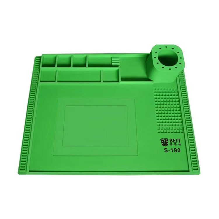 BEST S-190 High-temperature Resistant Silicone Pad Workbench Pad(Green) - Working Mat by BEST | Online Shopping UK | buy2fix