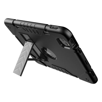 For iPad Pro 11 2022 / 2021 / 2020 Armor Holder Silicone Hybrid PC Tablet Case(Black) by buy2fix
