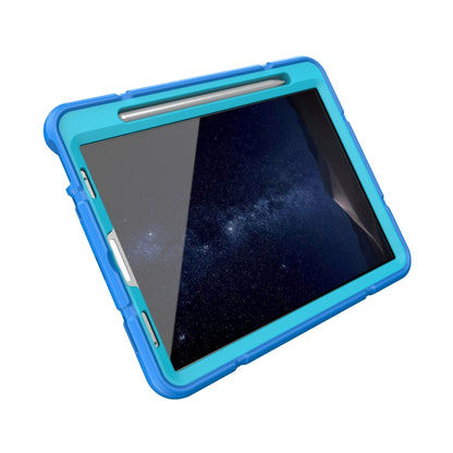For iPad Pro 11 2022 / 2021 / 2020 Armor Holder Silicone Hybrid PC Tablet Case(Blue) by buy2fix
