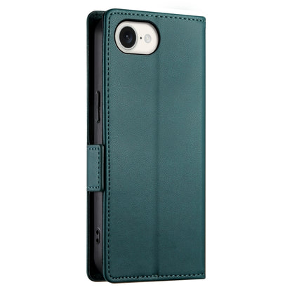For iPhone 16e Side Buckle Magnetic Frosted Leather Phone Case(Dark Green) by buy2fix