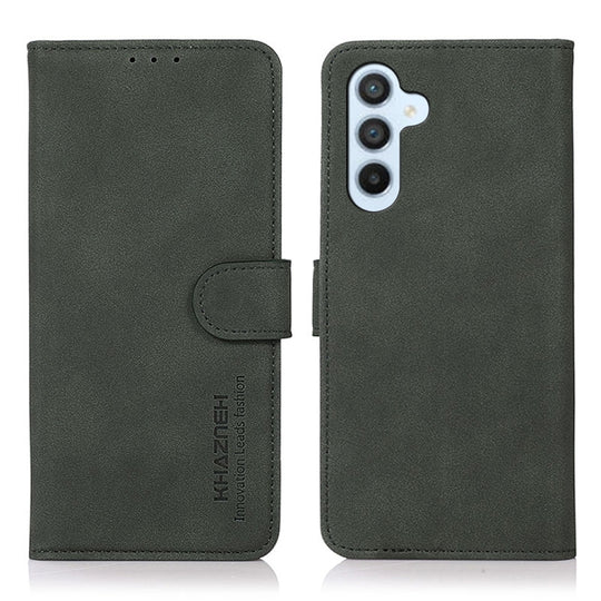 For Samsung Galaxy S24 FE 5G KHAZNEH Matte Texture Leather Phone Case(Green)