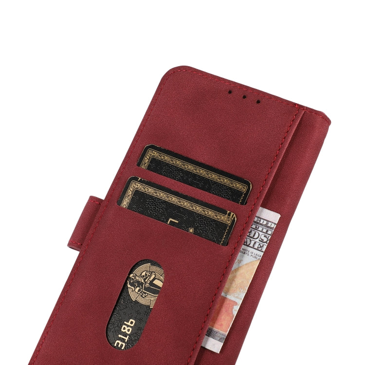 For Samsung Galaxy S25 Ultra 5G KHAZNEH Matte Texture Leather Phone Case(Red) by buy2fix