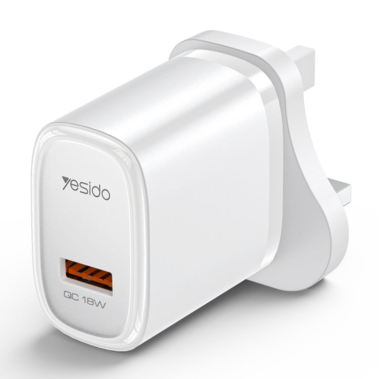 Yesido YC85 PD 18W USB Fast Charger, Specification:UK Plug(White) - USB Charger by Yesido | Online Shopping UK | buy2fix