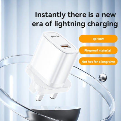 Yesido YC85 PD 18W USB Fast Charger, Specification:UK Plug(White) - USB Charger by Yesido | Online Shopping UK | buy2fix
