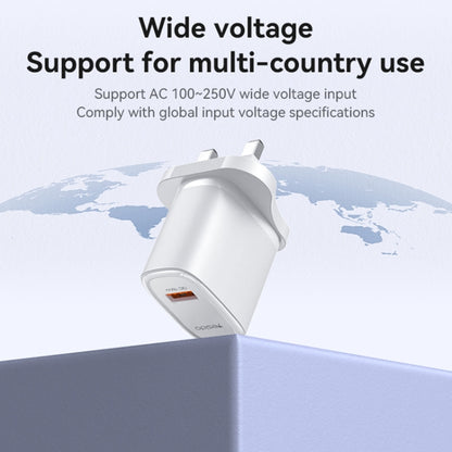 Yesido YC85 PD 18W USB Fast Charger, Specification:UK Plug(White) - USB Charger by Yesido | Online Shopping UK | buy2fix