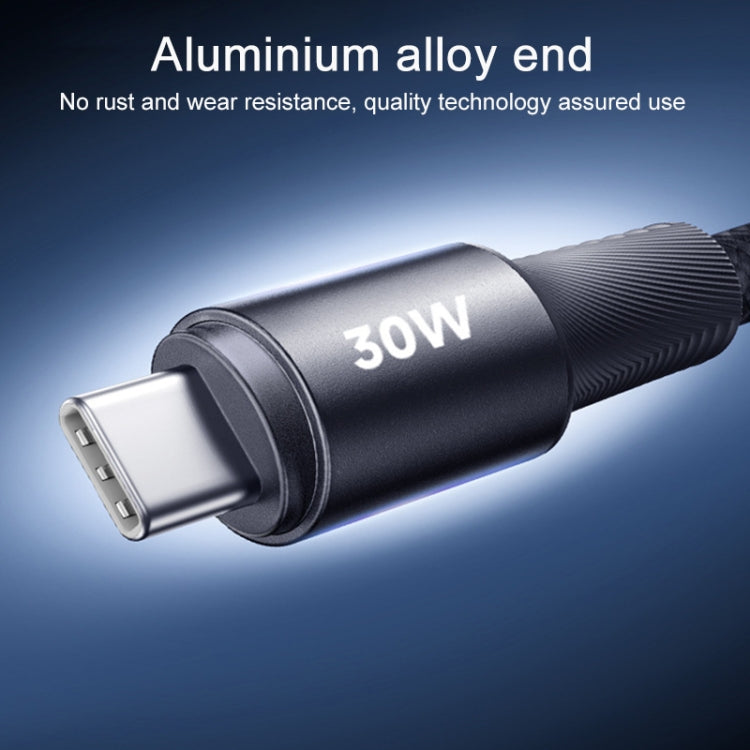 REMAX RC-C099 1.2m 66W USB to Type-C Fast Charging Braided Data Cable(Black) - USB-C & Type-C Cable by REMAX | Online Shopping UK | buy2fix