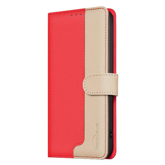 For iPhone Air Color Matching RFID Anti-theft Leather Phone Case(Red) - iPhone Air Cases by buy2fix | Online Shopping UK | buy2fix