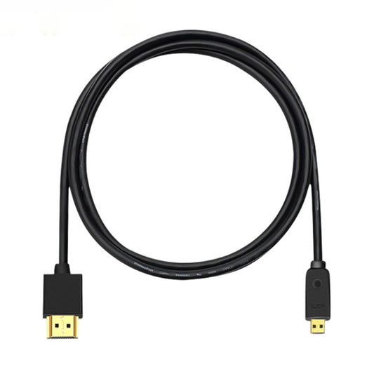 HDMI to Micro HDMI 4K UHD 18Gbps Video Connection Cable, Length:0.5m(Black) by buy2fix