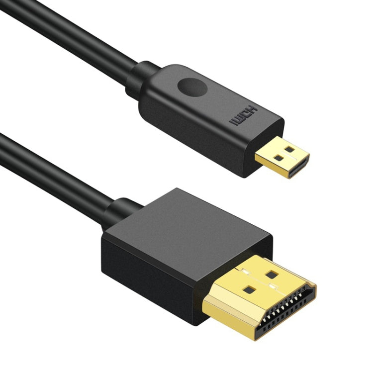 HDMI to Micro HDMI 4K UHD 18Gbps Video Connection Cable, Length:1m(Black) - Cable by buy2fix | Online Shopping UK | buy2fix