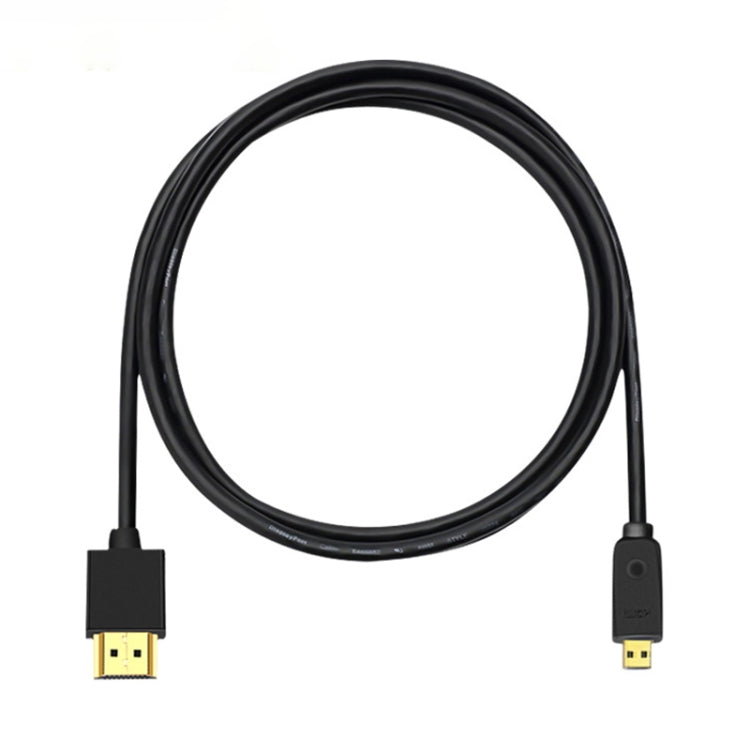 HDMI to Micro HDMI 4K UHD 18Gbps Video Connection Cable, Length:1m(Black) - Cable by buy2fix | Online Shopping UK | buy2fix