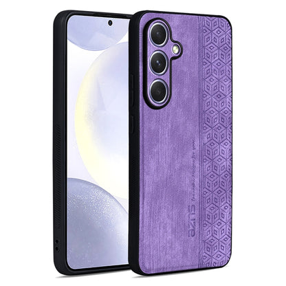 For Samsung Galaxy S25+ 5G AZNS 3D Embossed Skin Feel Phone Case(Purple) by AZNS