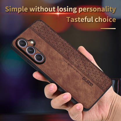 For Samsung Galaxy S25+ 5G AZNS 3D Embossed Skin Feel Phone Case(Purple) by AZNS