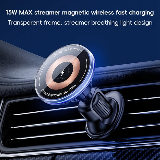 Yesido C308 15W Air Outlet Car MagSafe Magnetic Wireless Charging Holder(Black) by Yesido