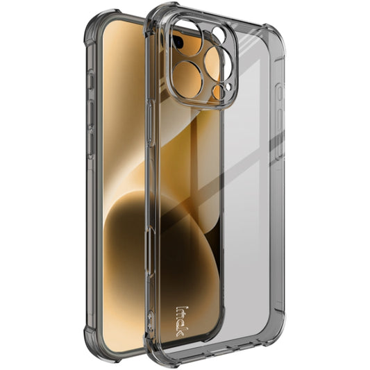 For iPhone 16 Pro Max imak Shockproof Airbag TPU Phone Case(Transparent Black) - iPhone 16 Pro Max Cases by imak | Online Shopping UK | buy2fix