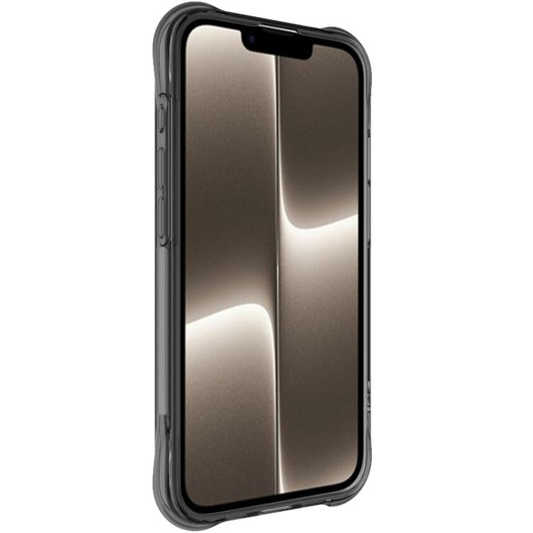 For iPhone 16e imak Shockproof Airbag TPU Phone Case(Transparent Black) - iPhone 16e Cases by imak | Online Shopping UK | buy2fix