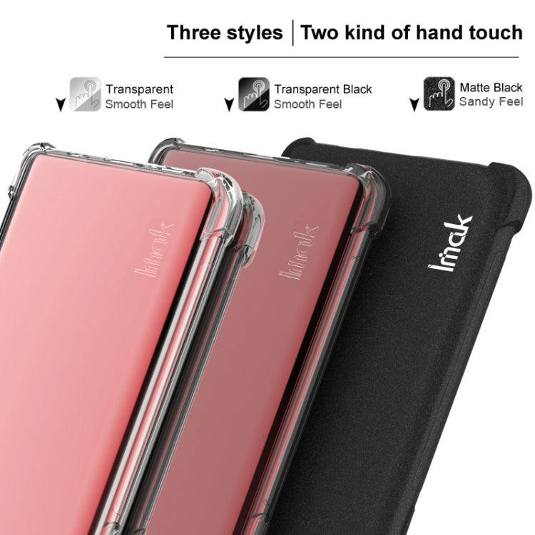 For iPhone 16e imak Shockproof Airbag TPU Phone Case(Matte Black) - iPhone 16e Cases by imak | Online Shopping UK | buy2fix