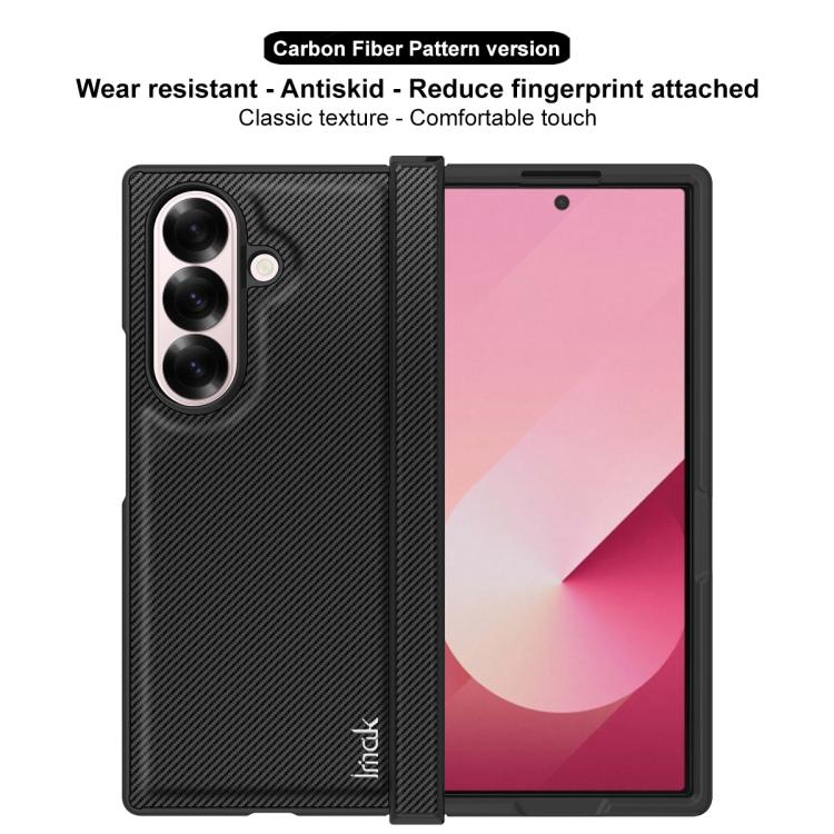 For Samsung Galaxy Z Fold7 5G imak Ruiyi Series Carbon Fiber PU + PC Phone Case - Galaxy Z Fold7 5G Cases by imak | Online Shopping UK | buy2fix