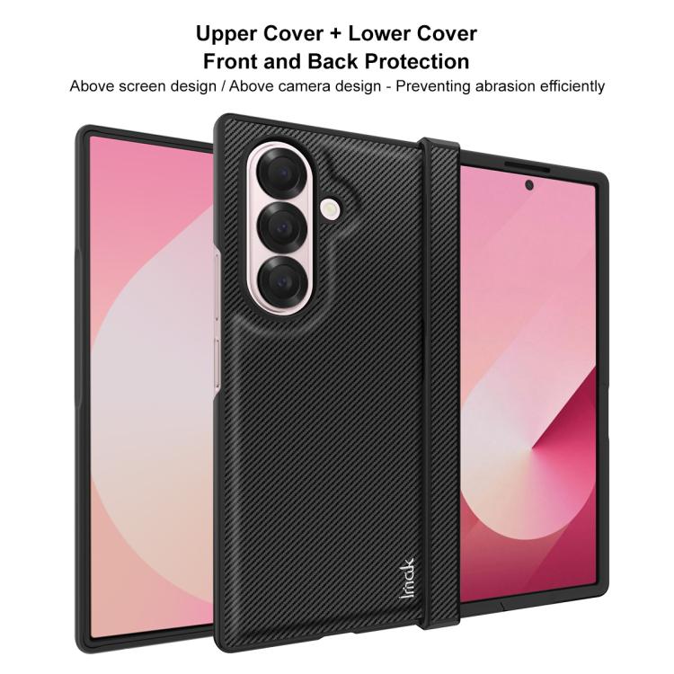 For Samsung Galaxy Z Fold7 5G imak Ruiyi Series Carbon Fiber PU + PC Phone Case - Galaxy Z Fold7 5G Cases by imak | Online Shopping UK | buy2fix