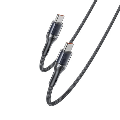 Yesido CA166 PD 240W USB-C / Type-C to USB-C / Type-C Super Fast Charging Data Cable, Length:1.2m(Black) - USB-C & Type-C Cable by Yesido | Online Shopping UK | buy2fix
