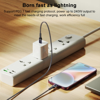 Yesido CA166 PD 240W USB-C / Type-C to USB-C / Type-C Super Fast Charging Data Cable, Length:1.2m(Black) - USB-C & Type-C Cable by Yesido | Online Shopping UK | buy2fix