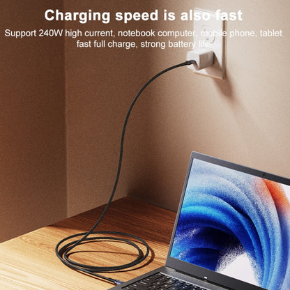 Yesido CA166 PD 240W USB-C / Type-C to USB-C / Type-C Super Fast Charging Data Cable, Length:1.2m(Black) - USB-C & Type-C Cable by Yesido | Online Shopping UK | buy2fix