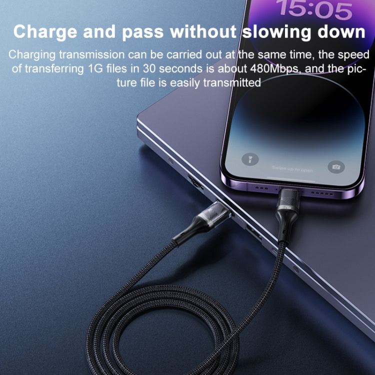 Yesido CA166 PD 240W USB-C / Type-C to USB-C / Type-C Super Fast Charging Data Cable, Length:1.2m(Black) - USB-C & Type-C Cable by Yesido | Online Shopping UK | buy2fix