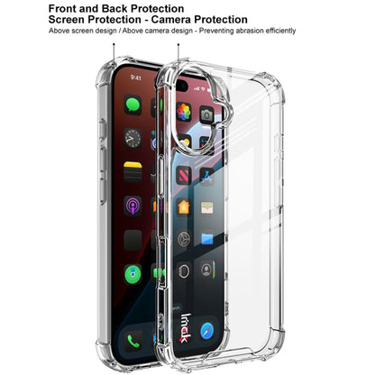 For iPhone 16 IMAK Space Shield PC + TPU Airbag Shockproof Phone Case(Transparent) - iPhone 16 Cases by imak | Online Shopping UK | buy2fix