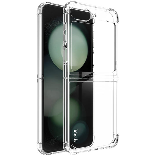 For Samsung Galaxy Z Flip6 / Flip7 FE IMAK Space Shield PC + TPU Airbag Shockproof Phone Case(Transparent)
