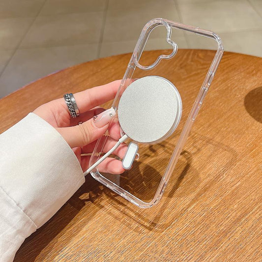 For iPhone 17 Large Hole Camera MagSafe Magnetic Clear Acrylic TPU Case(Transparent) - iPhone 17 Cases by buy2fix | Online Shopping UK | buy2fix