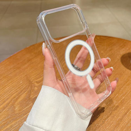 For iPhone 17 Pro Large Hole Camera MagSafe Magnetic Clear Acrylic TPU Case(Transparent) - iPhone 17 Pro Cases by buy2fix | Online Shopping UK | buy2fix