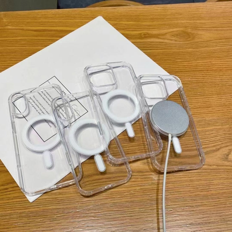 For iPhone 17 Large Hole Camera MagSafe Magnetic Clear Acrylic TPU Case(Transparent) - iPhone 17 Cases by buy2fix | Online Shopping UK | buy2fix