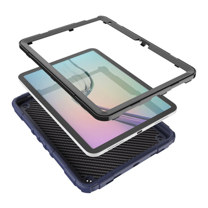 For iPad Air 11 2025 / 2024 Spider Turntable Handle Stress Relief Tablet Case(Navy Blue Black) by buy2fix