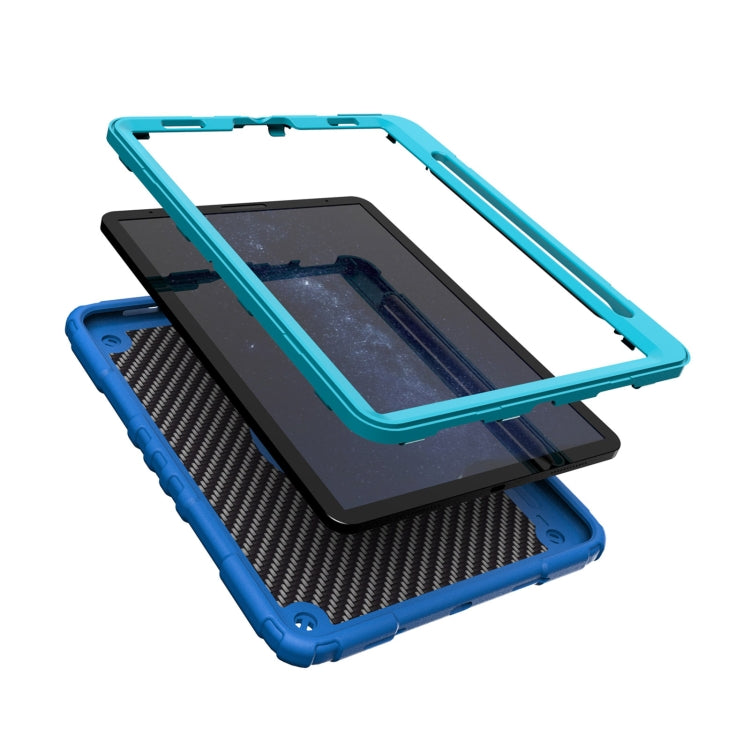 For iPad Pro 11 2022 / 2021 / 2020 Spider Turntable Handle Stress Relief Tablet Case(Blue) - iPad Pro 11 (2022/2021) Cases by buy2fix | Online Shopping UK | buy2fix