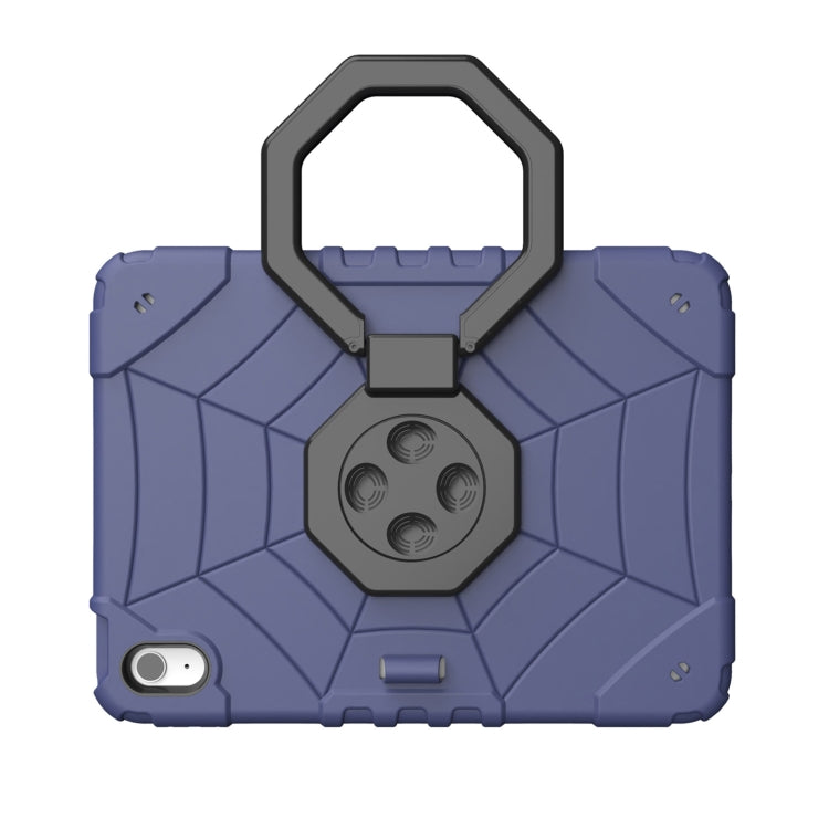 For iPad 2025 / 2022 Spider Turntable Handle Stress Relief Tablet Case(Navy Blue Black) - iPad 2025 / 2022 Cases by buy2fix | Online Shopping UK | buy2fix