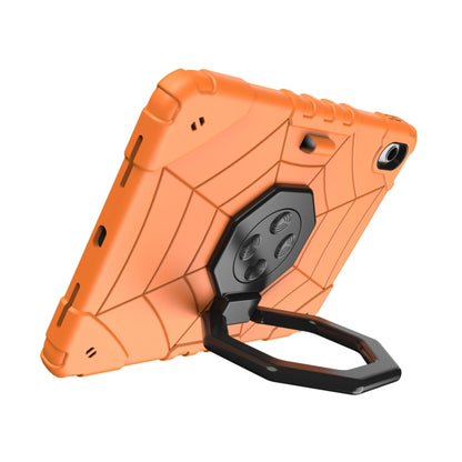 For iPad 2025 / 2022 Spider Turntable Handle Stress Relief Tablet Case(Orange Black) - iPad 2025 / 2022 Cases by buy2fix | Online Shopping UK | buy2fix