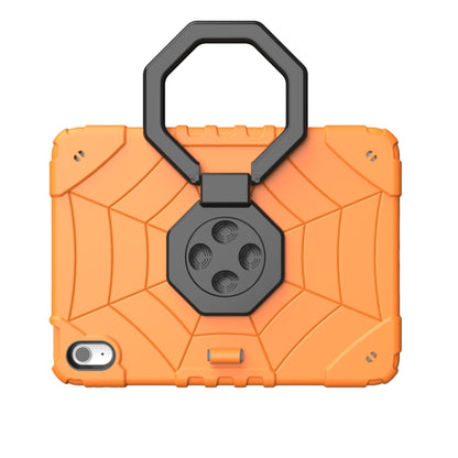 For iPad 2025 / 2022 Spider Turntable Handle Stress Relief Tablet Case(Orange Black) - iPad 2025 / 2022 Cases by buy2fix | Online Shopping UK | buy2fix