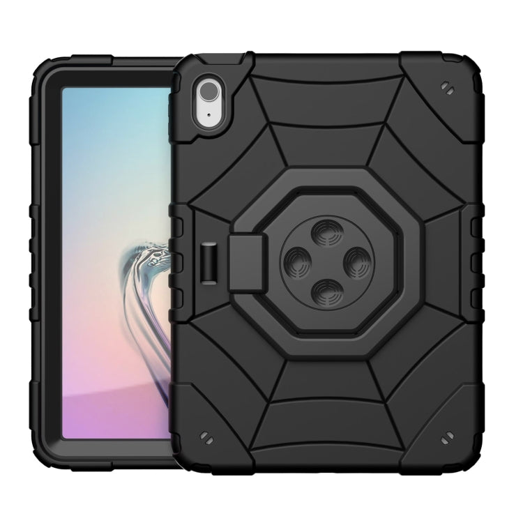 For iPad 2025 / 2022 Spider Turntable Handle Stress Relief Tablet Case(Black) - iPad 2025 / 2022 Cases by buy2fix | Online Shopping UK | buy2fix