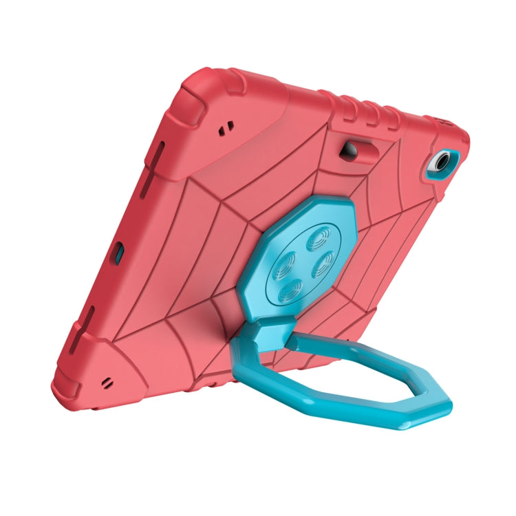 For iPad 2025 / 2022 Spider Turntable Handle Stress Relief Tablet Case(Red Blue) - iPad 2025 / 2022 Cases by buy2fix | Online Shopping UK | buy2fix