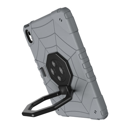 For iPad 2025 / 2022 Spider Turntable Handle Stress Relief Tablet Case(Grey Black) - iPad 2025 / 2022 Cases by buy2fix | Online Shopping UK | buy2fix