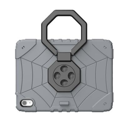For iPad 2025 / 2022 Spider Turntable Handle Stress Relief Tablet Case(Grey Black) - iPad 2025 / 2022 Cases by buy2fix | Online Shopping UK | buy2fix