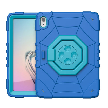 For iPad 2025 / 2022 Spider Turntable Handle Stress Relief Tablet Case(Blue) - iPad 2025 / 2022 Cases by buy2fix | Online Shopping UK | buy2fix