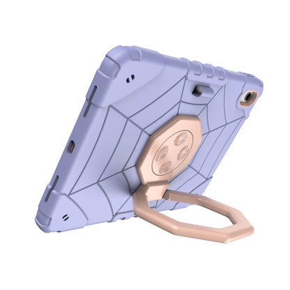 For iPad 2025 / 2022 Spider Turntable Handle Stress Relief Tablet Case(Purple Gold) - iPad 2025 / 2022 Cases by buy2fix | Online Shopping UK | buy2fix