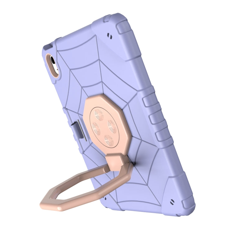 For iPad 2025 / 2022 Spider Turntable Handle Stress Relief Tablet Case(Purple Gold) - iPad 2025 / 2022 Cases by buy2fix | Online Shopping UK | buy2fix