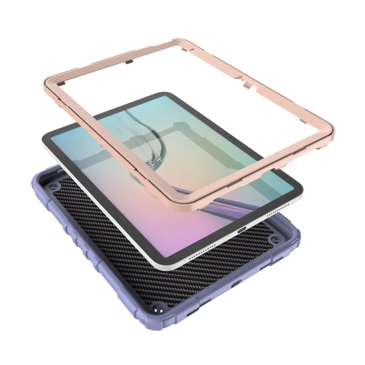 For iPad 2025 / 2022 Spider Turntable Handle Stress Relief Tablet Case(Purple Gold) - iPad 2025 / 2022 Cases by buy2fix | Online Shopping UK | buy2fix